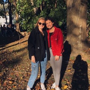 I AM GIA black Sherpa style jacket